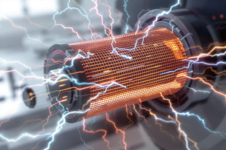Metal fleece inside a lithium-ion battery showing fast ion transport