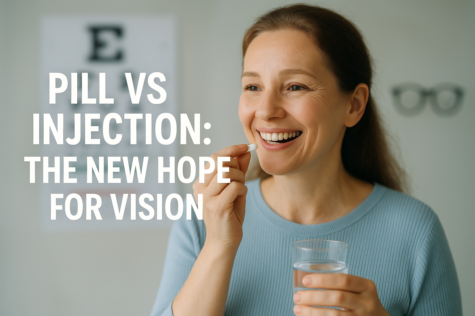 Diabetic patient taking HIV pill for vision improvement