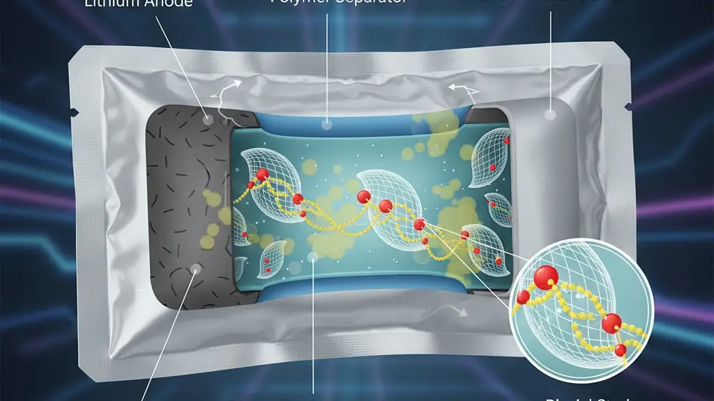 Biaxially strained MoSSe nanoshells exposing molybdenum sites that anchor sulfur species in a Li–S pouch cell.